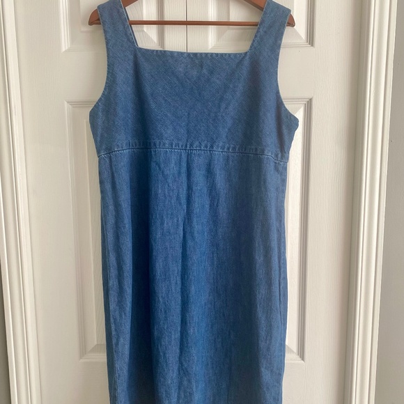 Lands End Denim Jumper Dress - Picture 3 of 4